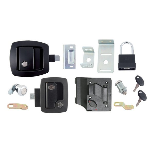 Ap Products AP Products 013-6203 RV Keyed-A-Like Door Lock Kit - Deluxe, Black 013-6203